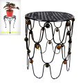 3 Asst Garden Decoration Stained Glass Chair Metal Flowerpot Stand Craft